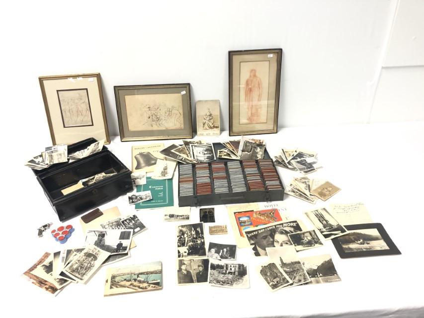 DEALERS LOT: ARTWORK, MILITARY SLIDES, EPHEMERA (1 of 20)