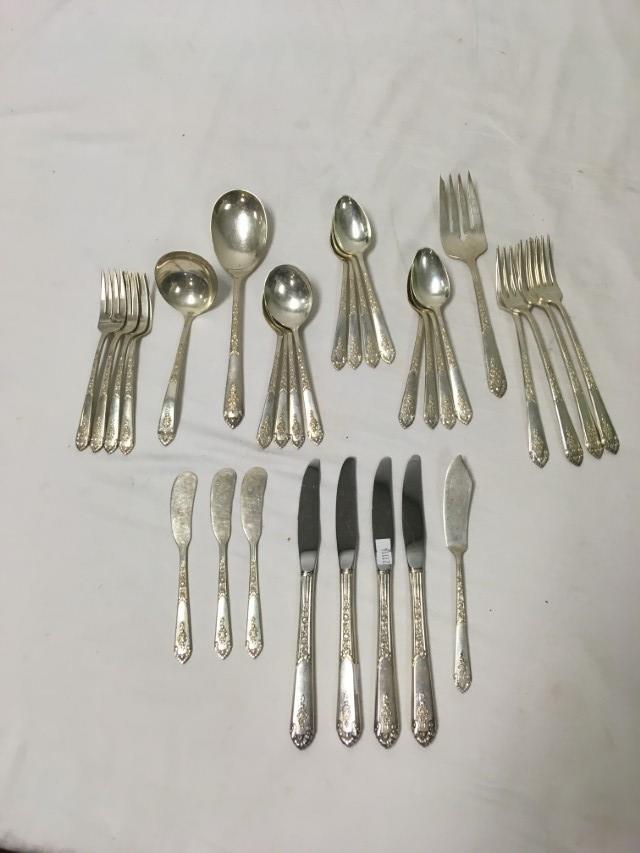 ROYAL CREST "PROMISE" STERLING SILVER FLATWARE (1 of 10)