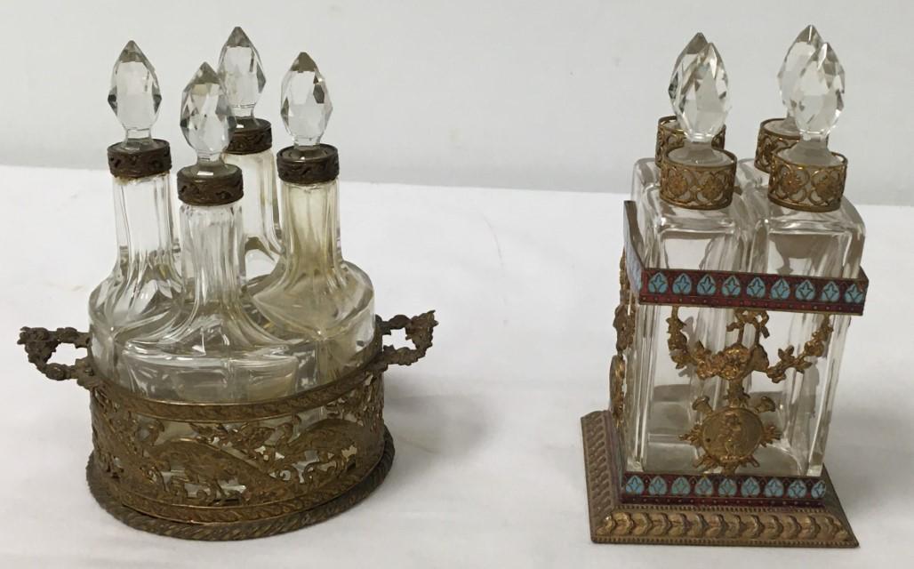 TWO BACCARAT CRYSTAL & BRONZE SCENT CADDIES (1 of 17)