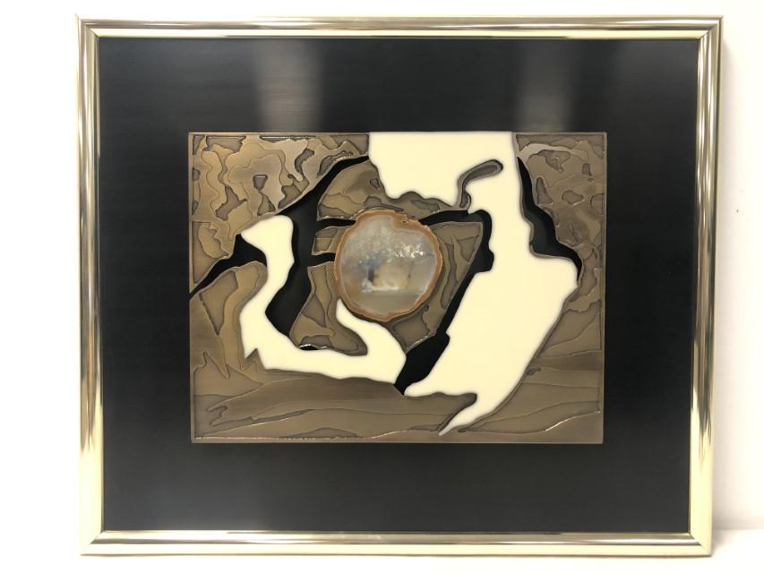 BETTY LEVINSON MIXED MEDIA RELIEF WALL SCULPTURE (1 of 10)