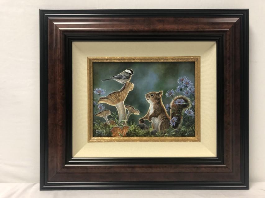 ABRAHAM HUNTER OIL ON BOARD PAINTING "HEY THERE" (1 of 10)