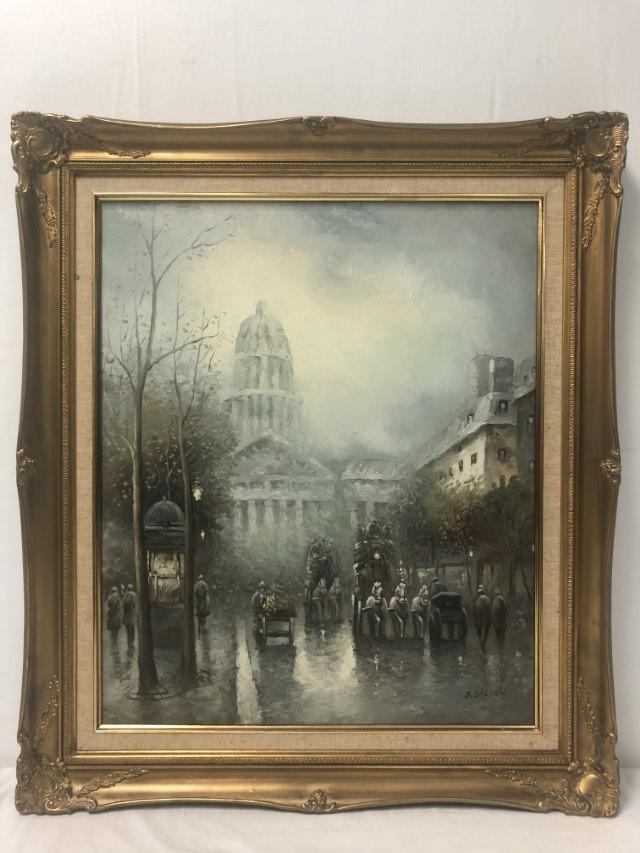 JOHNNY GASTON FRAMED OIL ON CANVAS PAINTING (1 of 8)