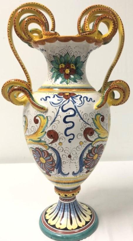 VINTAGE DERUTA ITALIAN HAND PAINTED CERAMIC URN (1 of 15)