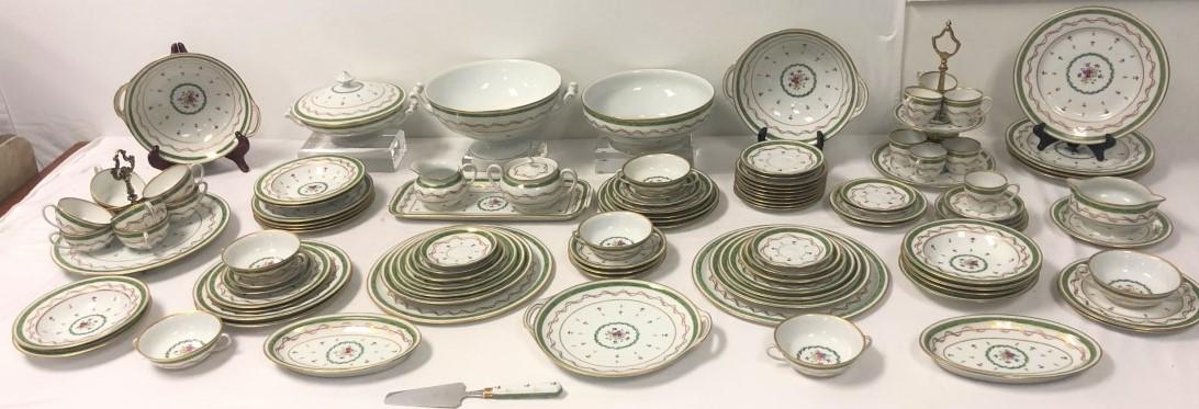 HAVILAND "VIEUX PARIS" PORCELAIN DINNERWARE FOR 8 (1 of 20)
