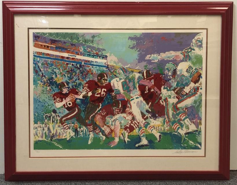 LEROY NEIMAN HAND SIGNED SERIGRAPH SUPER BOWL XIX (1 of 10)