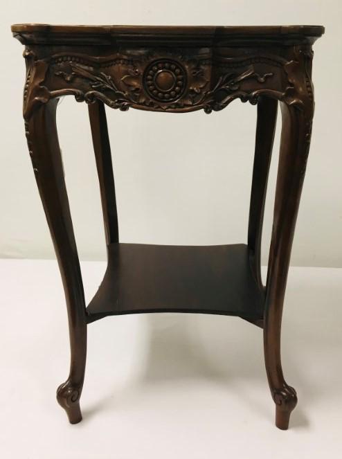 ANTIQUE FRENCH WALNUT LOUIS XV STYLE SIDE TABLE (1 of 9)