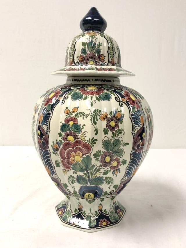 VINTAGE DELFT HAND PAINTED CERAMIC URN GINGER JAR (1 of 11)