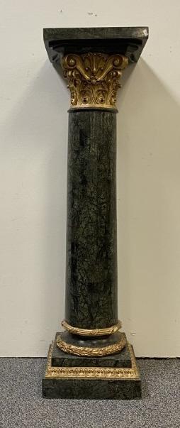 NEOCLASSICAL STYLE TESSELLATED MARBLE PEDESTAL STA (1 of 14)