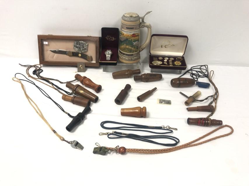 COLL. DUCK CALLS, DUCKS UNLIMITED ACCESSORIES, ETC (1 of 20)