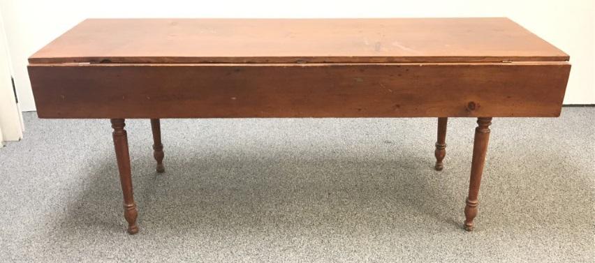 EARLY AMERICAN PINE DROP LEAF TABLE (1 of 17)