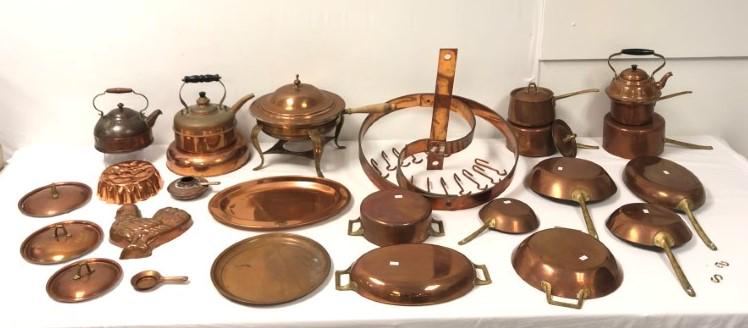 LARGE LOT ASSORTED COPPERWARE (1 of 19)