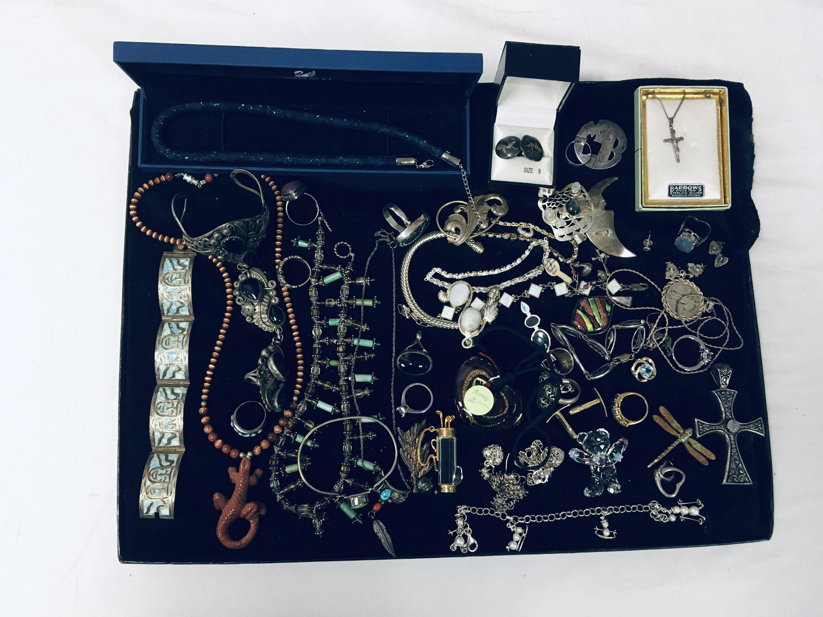 ASSORTED STERLING SILVER COSTUME JEWELRY, ETC. (1 of 17)