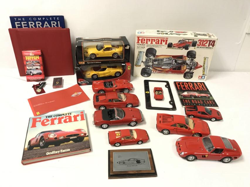 ASSORTED FERRARI SCALE MODELS, COLLECTIBLES, ETC. (1 of 20)
