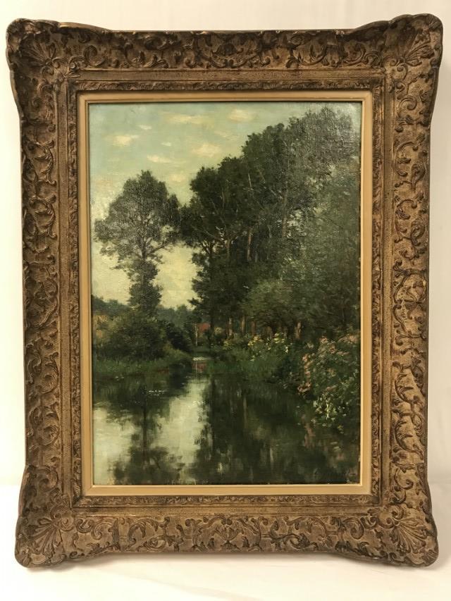 GEORGES FICHEFET, OIL ON CANVAS, 26" X 18.75" (1 of 11)