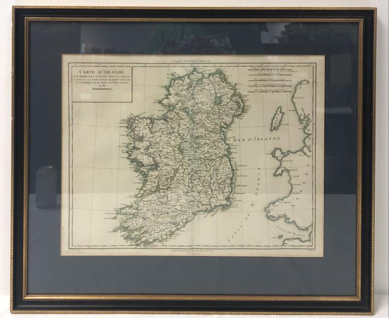 18TH / 19TH C HAND COLORED ENGRAVING MAP OF IRELAND (1 of 11)