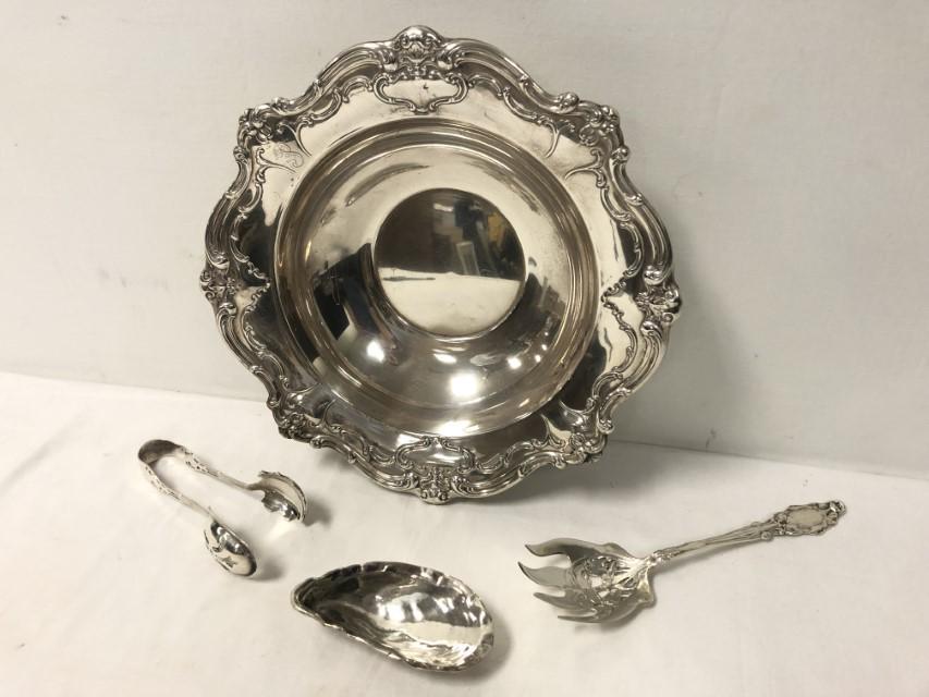 ESTATE STERLING SILVER: GORHAM, ETC 4 PCS 35.7 TRO (1 of 17)