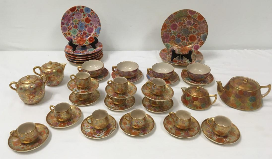 JAPANESE MEIJI PERIOD MILLEFLEUR SATSUMA PORCELAIN (1 of 18)