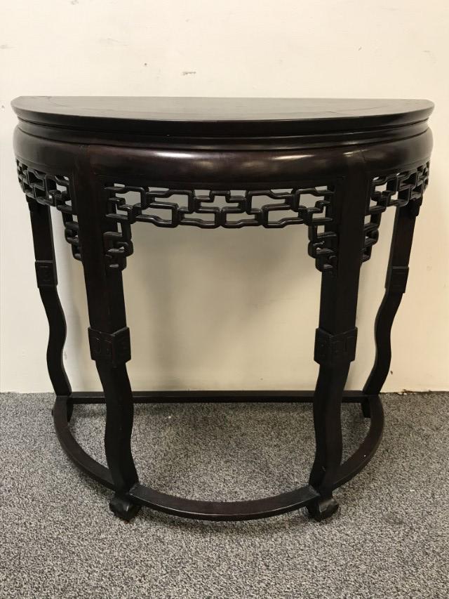 VINTAGE CHINESE DEMILUNE TABLE (1 of 12)