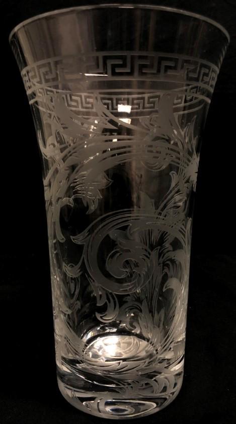 VERSACE BY ROSENTHAL CRYSTAL VASE: ARABESQUE (1 of 7)