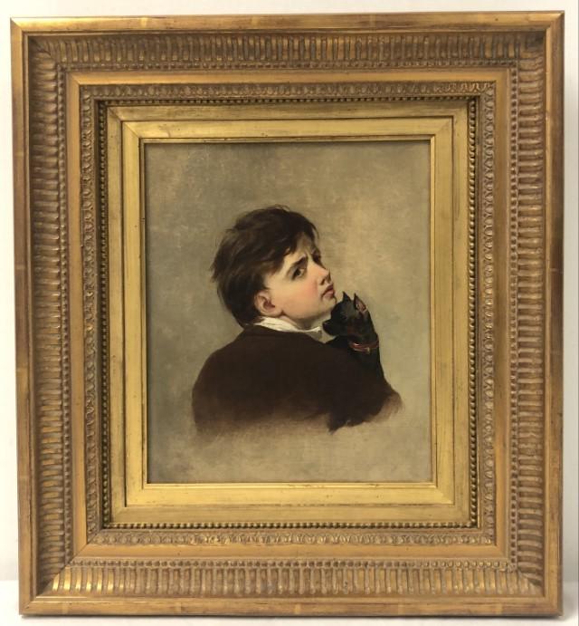 ATTRIBUTED TO JAMES HENRY BEARD OIL ON CANVAS, (1 of 9)