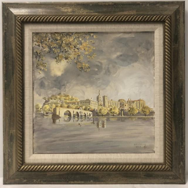 JANINE WESSELMANN OIL PAINTING: PONT D'AVIGNON (1 of 9)