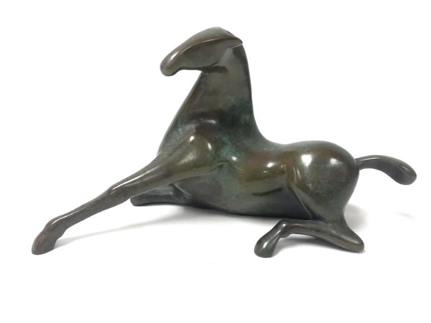 LOET VANDERVEEN BRONZE LTD ED RECLINING HORSE (1 of 8)