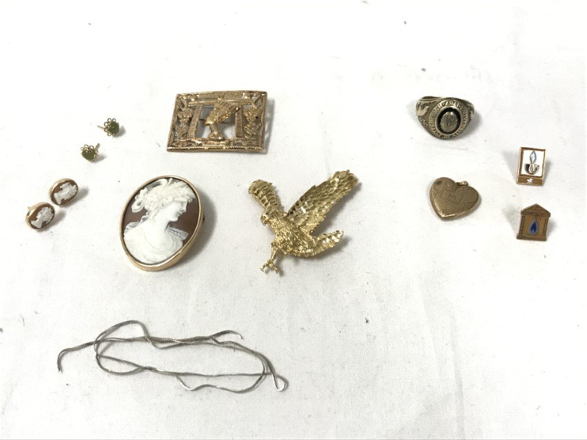 ASSORTED 10K & 14K GOLD JEWELRY SCRAP OR NOT  ~44g (1 of 10)