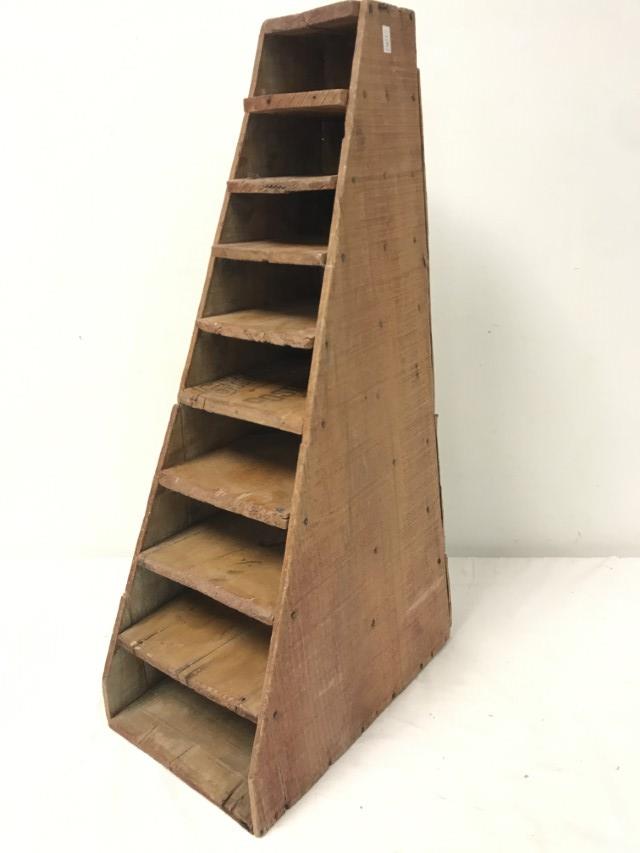 PRIMITIVE WOODEN FILE CABINET (1 of 13)