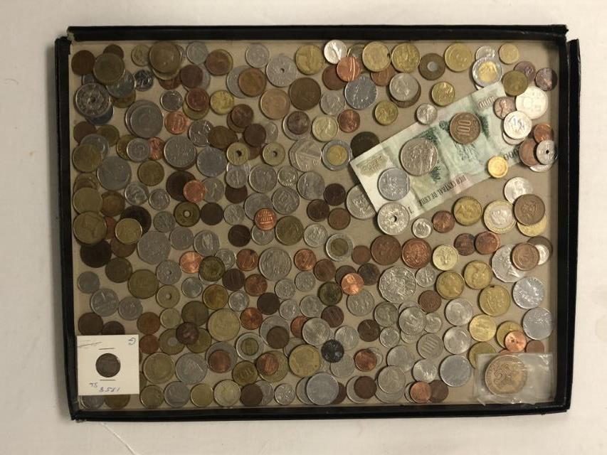ASSORTED FOREIGN & DOMESTIC CURRENCY COINS (1 of 7)