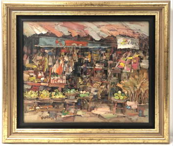 TAN CHOH TEE, OIL ON CANVAS, 2003, 20.75" X 25.75"