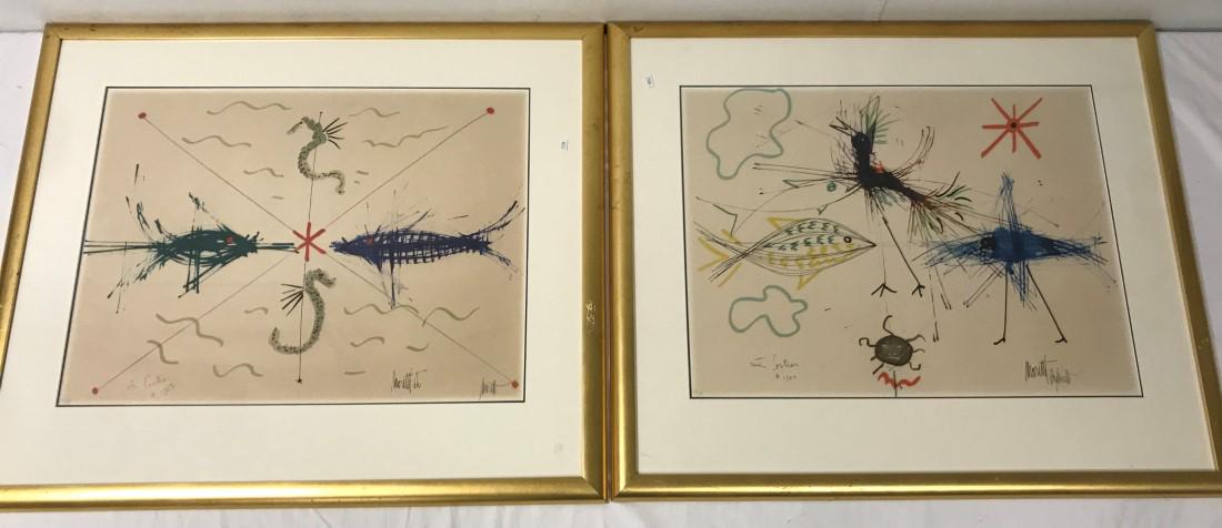 TWO RAYMOND MORETTI L.E. HAND SIGNED LITHOGRAPHS (1 of 20)