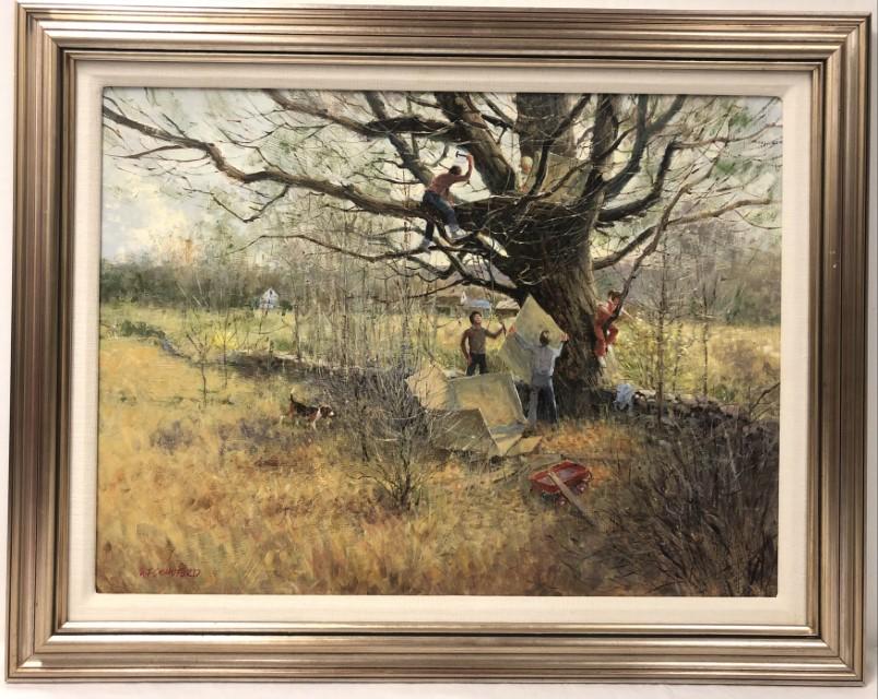 AMERICAN CONTEMPORARY OIL ON BOARD (1 of 7)