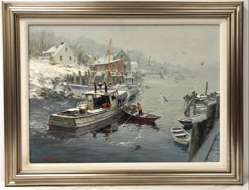 CRAWFORD, AMERICAN CONTEMPORARY OIL ON BOARD (1 of 7)