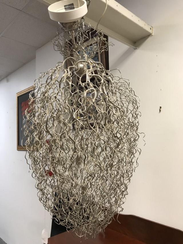 WILSON LIGHTING MODERN ALUMINUM WIRE CHANDELIER (1 of 13)