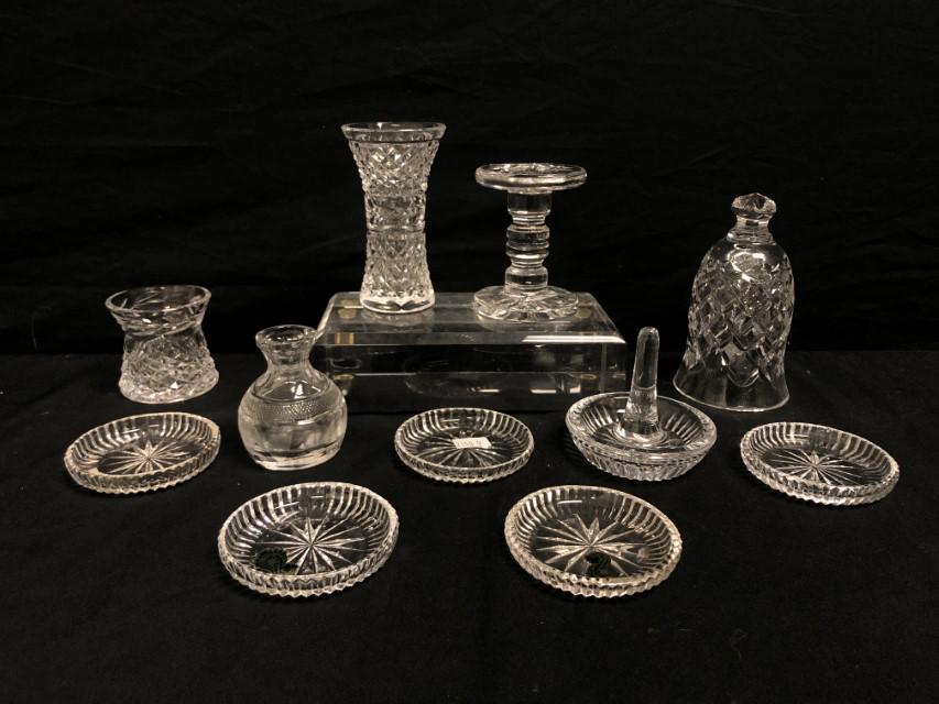 CRYSTAL SMALL TABLE ACCESSORIES, 11 PIECES (1 of 13)
