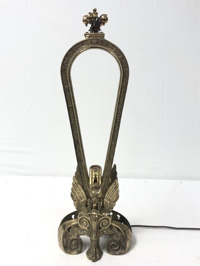 JAPANESE BRASS MODERN TABLE LAMP, H 25" (1 of 10)