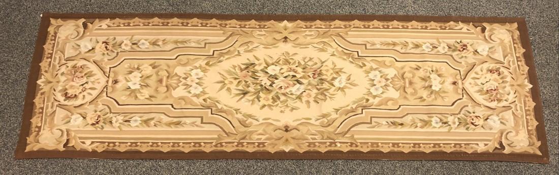 AUBUSSON STYLE CHINESE NEEDLEPOINT RUNNER RUG (1 of 8)