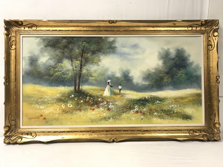 K. PAUL, OIL ON CANVAS, C. 2000, 24" X 48" (1 of 9)