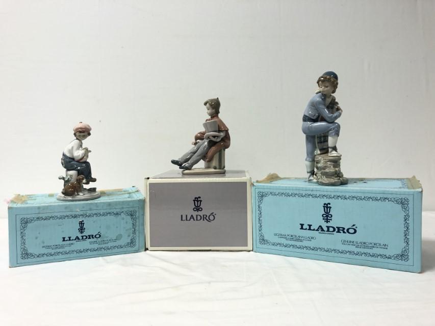LLADRO PORCELAIN FIGURINES OF BOYS, 3 (1 of 20)