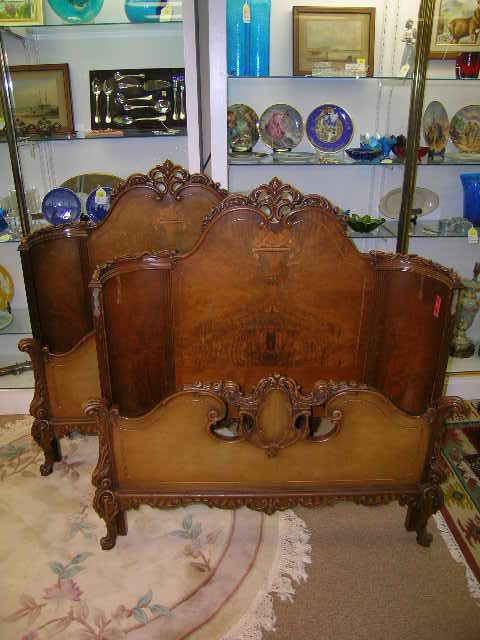 INLAY SET OF TWIN BEDS HEAD/FOOT BOARDS - 2