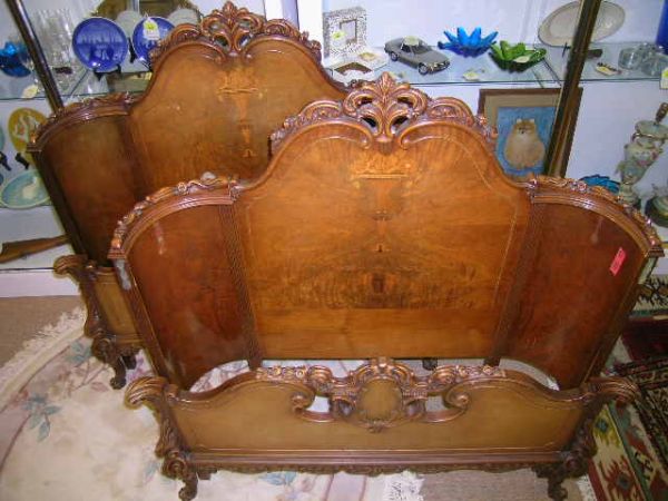 INLAY SET OF TWIN BEDS HEAD/FOOT BOARDS - 3