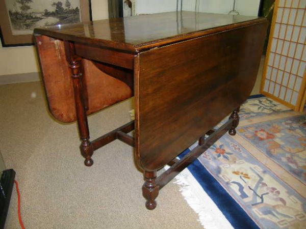 ETHAN ALLEN MAPLE DROP LEAF DINING TABLE - 2