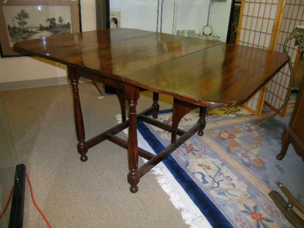 ETHAN ALLEN MAPLE DROP LEAF DINING TABLE - 3