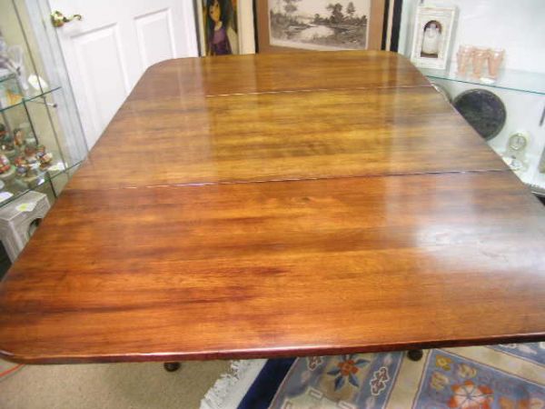 ETHAN ALLEN MAPLE DROP LEAF DINING TABLE - 7