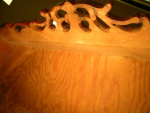 LARGE CARVED CONTINENTAL DINING TABLE - 6