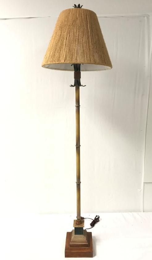 ART DECO STYLE FLOOR LAMP, H 61.25" (1 of 8)