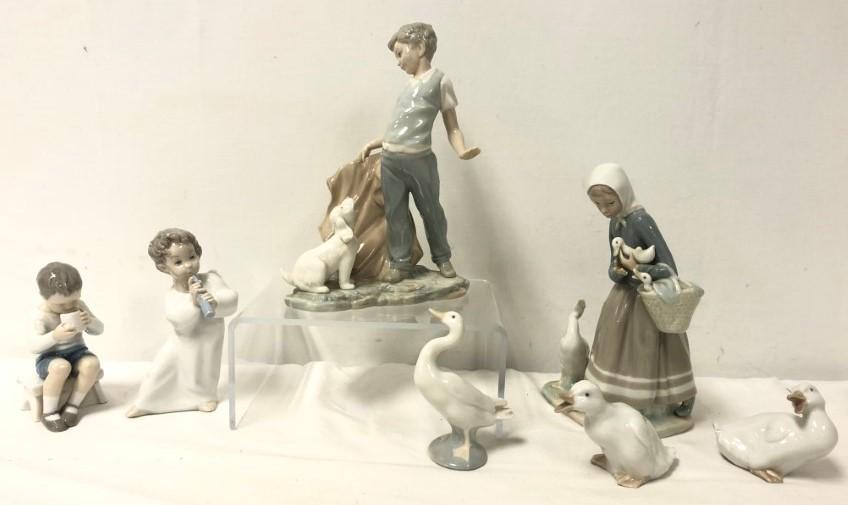 7 PCS. - LLADRO, NAO, BING & GRONDAHL FIGURINES, (1 of 17)