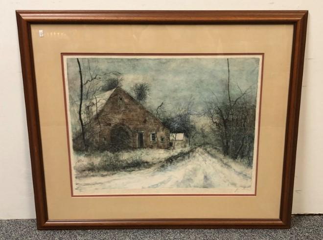 BERNARD GANTNER (FRENCH, 1928-), COLOR LITHOGRAPH (1 of 9)