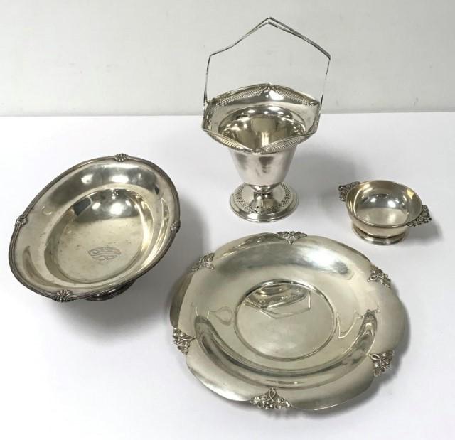 FOUR PIECES, AMERICAN STERLING HOLLOWARE GROUP (1 of 20)
