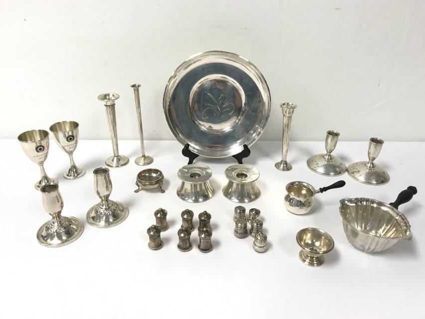 26 PIECES AMERICAN STERLING HOLLOWARE (1 of 16)